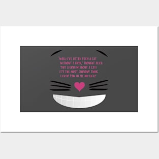 Cheshire Cat Alice in Wonderland Posters and Art